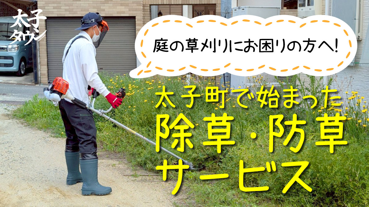 庭の草刈りにお困りの方へ！太子町で始まった除草・防草サービス